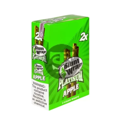 Double Platinum Apple Wraps 25 Pouches of 2 - Ejuicewarehouse