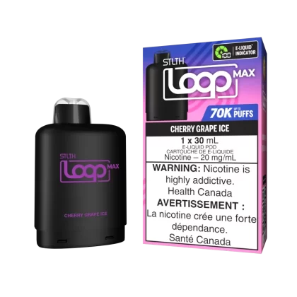 STLTH LOOP MAX POD PACK - Cherry Grape Ice - 20 mg/mL (wholeseller) (SK) - Excise FED (F00983)