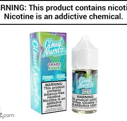GRAPE APPLE ICED BY CLOUD NURDZ SALT 30ML - Vapejuice
