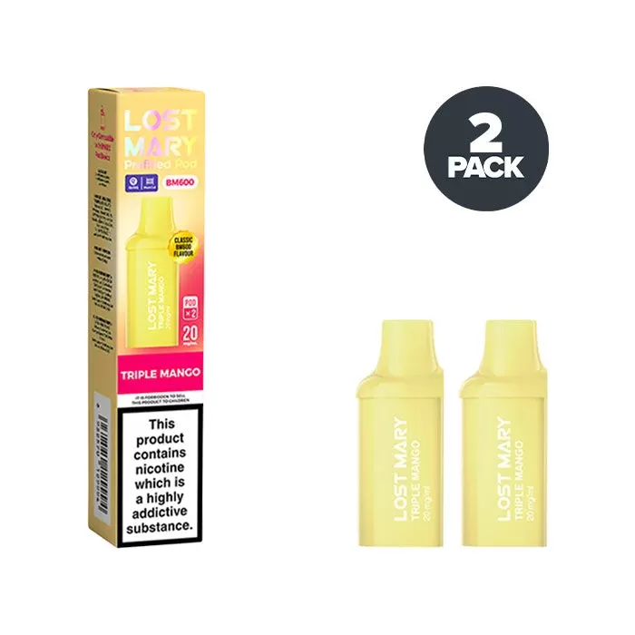 Triple Mango Lost Mary BM600 Prefilled Pods - Ecigdepot