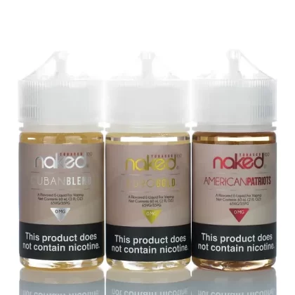 Naked 100 Tobacco - No Nicotine Vape Juice - 60ml - American Patriot