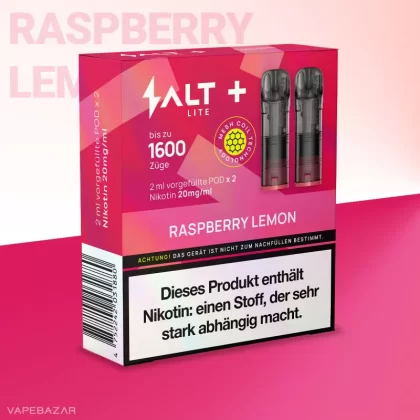 Salt+ Lite Pod – Raspberry Lemon (2er Pack) - Himbeere / Zitrone