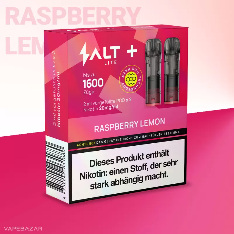 Salt+ Lite Pod – Raspberry Lemon (2er Pack) - Himbeere / Zitrone