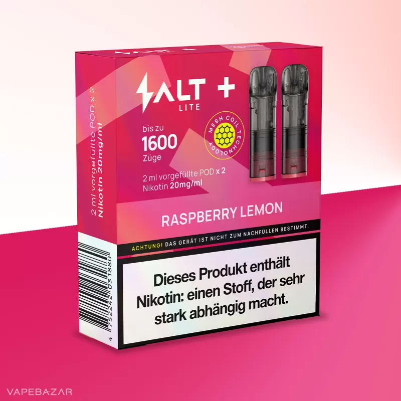 Salt+ Lite Pod – Raspberry Lemon (2er Pack) - Himbeere / Zitrone - Image 2