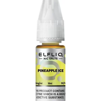 Elf Bar Elfliq Pineapple Ice Nic Salt Vape Juice - Strength