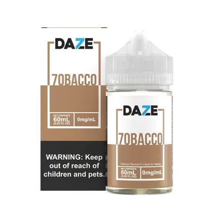 7 Daze 7obacco & Glacial Mint FreeBase Vape Juice