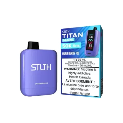 STLTH Titan Max Disposable Vape – 50k Puffs – Quad Berry Ice