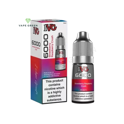 Strawberry Raspberry Crush Nic Salt E-Liquid by IVG 6000