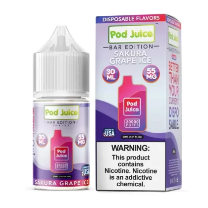 Pod Juice Sakura Grape Ice 30ml - Eightvape