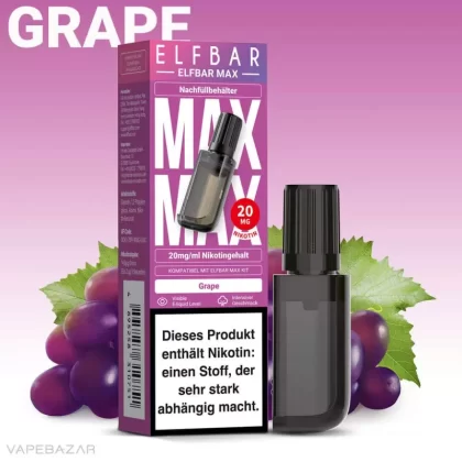 Elfbar Max Prefilled Pod – Grape - Elf Bar / ca. 6000 / 20mg/ml