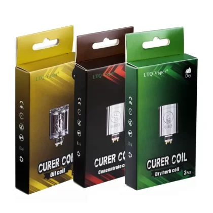 LTQ Vapor CURER Replacement Coil 3pcs/pack - 0.65ohm Concentrate Wax Coil /