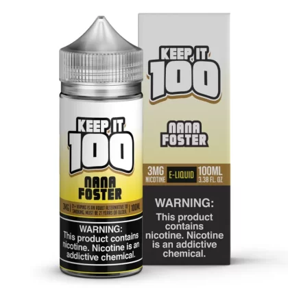 Keep It 100 Nana Foster eJuice - Vape Product; Vape Product, Vape Product (10C087)