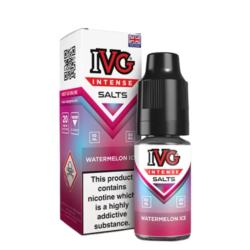 Watermelon Ice Nic Salts E-Liquid Intense Salts Series by IVG (10ml) - 10mg