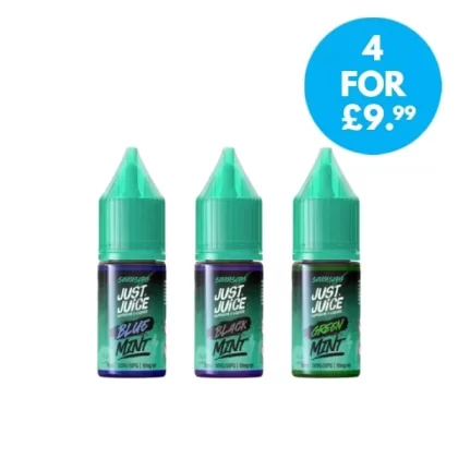 Just Juice Mint Nic Salt 10mg (1%) 10ml E-Liquid - Vape Co