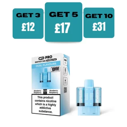 CP Pro Switch 30k Prefilled Pods - Buy 1 Get 1 Free - Cherry Berry / Fruit Bomb