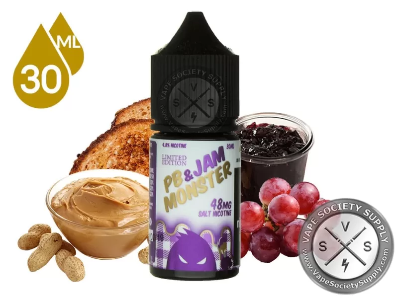 Grape PB & Jam Monster Salt 30ml