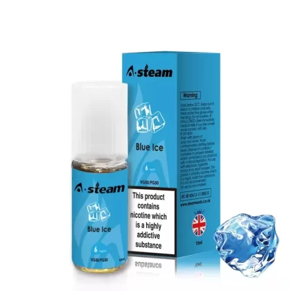 Blue Ice A-Steam 10ml Premium Vape Juice – Pack of 10 Bottles