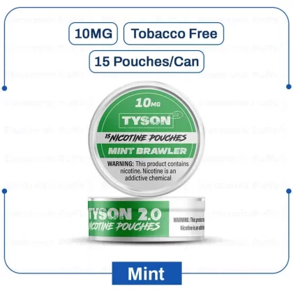 Buy Tyson 2 Mint Nicotine Pouch 10mg Online | Electronicpuffs