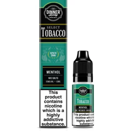 MENTHOL TOBACCO BAR SALTS DINNER LADY TOBACCO 10ML E-LIQUID - 20mg