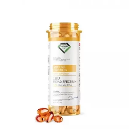 Broad Spectrum CBD Capsules – 500mg – Diamond CBD