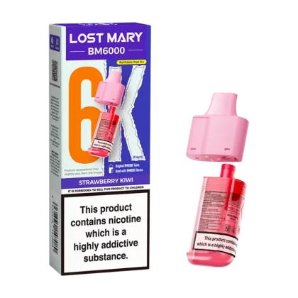 Strawberry Kiwi Lost Mary BM6000 Refill Pack - Vapeshop Co