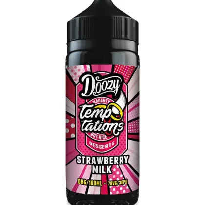 Strawberry Milk Temptations Doozy Vape Co E Liquid 120ml