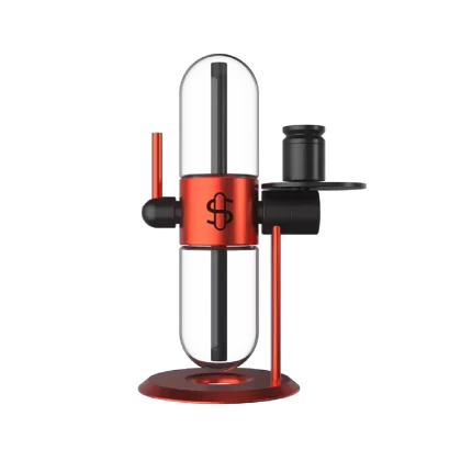 Stundenglass Glass Gravity Infuser-$40 OFF - Color#Black>Tyson 2.0>Pink>Dr.Greenthumbs>Cookies (A784B9)