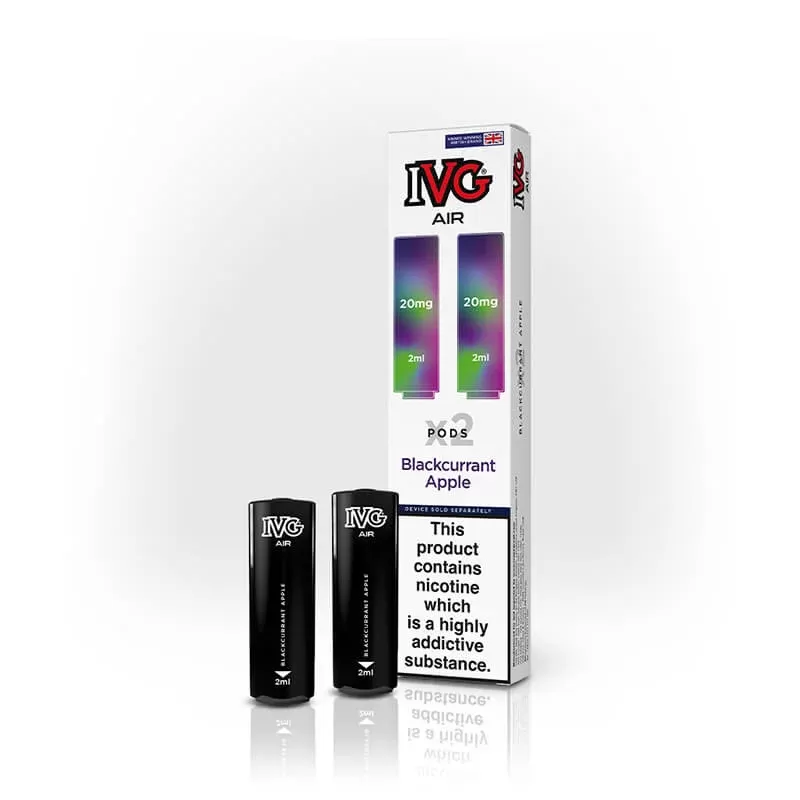 IVG Air Blackcurrant Apple Prefilled Vape Pods – 20mg