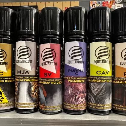 Equilibrium 60ml 50vg/50pg 12/24/36mg freebase ejuice