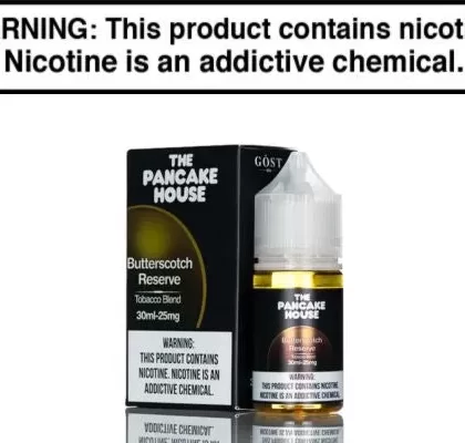 Butterscotch Reserve by Pancake House Salt 30ml - Vape Product, Vape Product