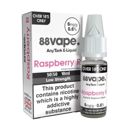 Raspberry Ripple E-Liquid Anytank & Original Series by 88vape (10ml) - 6mg