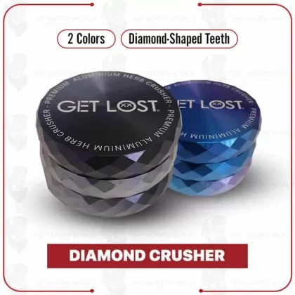 Premium Aluminium Grinder – Diamond Crusher By Get Lost - Thevapersworld