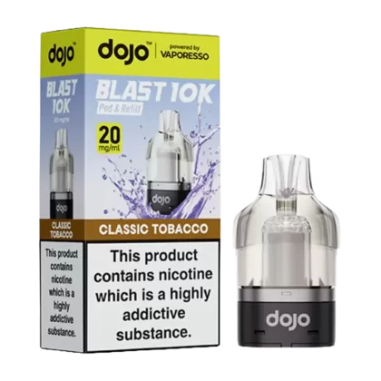 Classic Tobacco Dojo Blast 10K Refill Pack - 20mg - Vape Product (8BE811)