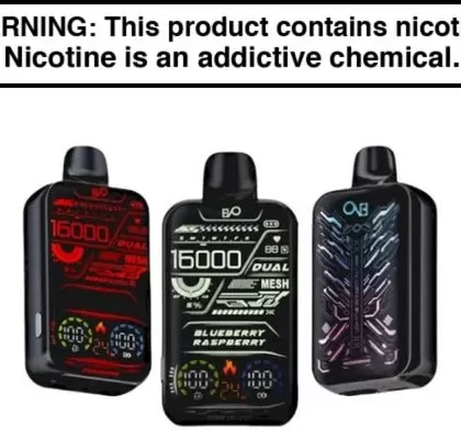 EVO Dominion 16K Puffs Disposable Vape – 25mL - Blue Slurpee, Blueberry Raspberry (7FDF90)