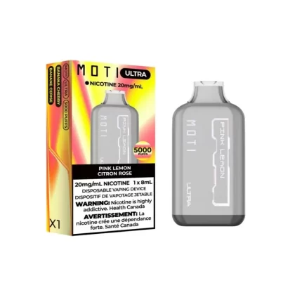 Moti Ultra 5000 Puffs Disposable – Pink Lemon - Eliquidsupply