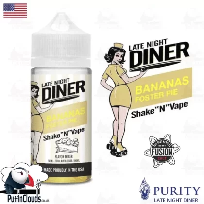 Late Night Diner Bananas Foster Pie Shake n Vape E-Liquid (50ml 0mg)