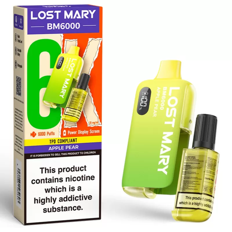 Lost Mary BM6000 Prefilled Vape KIT 0mg - Blackcurrant Lemonade - Image 3