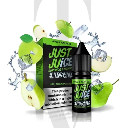 JUST JUICE APPLE PEAR ON ICE NIC SALT E-LIQUID