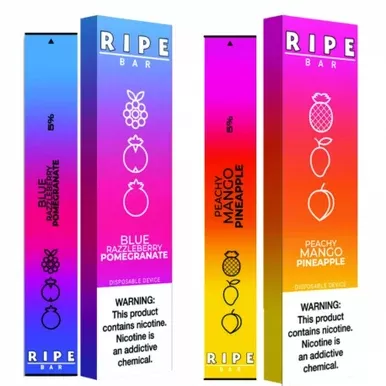 Vape 100 Ripe Bar Disposable E-Cigs | 300 Puffs