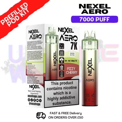 Fizzy Cherry Nexel 7000 Puff Pod Kit