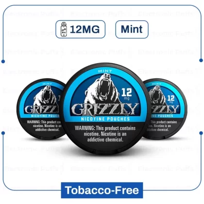 Buy Grizzly Mint 12mg Nicotine Pouch | Electronicpuffs - Vape Store
