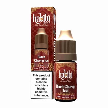 Habibi Black Cherry Ice Nic Salt Vape Juice - 10 Pack - 20mg