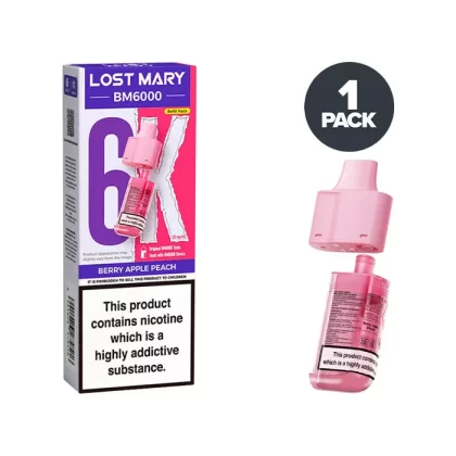 Berry Apple Peach Lost Mary BM6000 Refill Pack - Ukecigstore