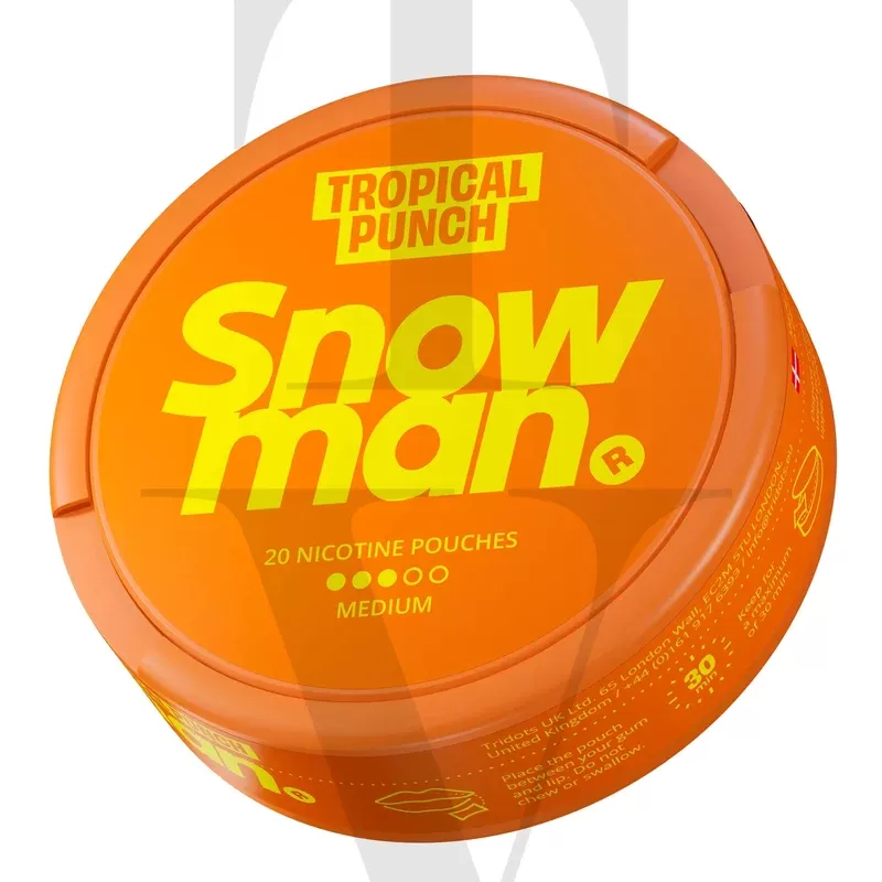 SNOWMAN TROPICAL PUNCH NICOTINE POUCHES