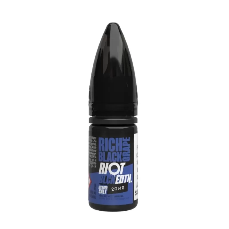 Rich Black Grape E-Liquid Black Edition by Riot Squad (10ml) - 5mg