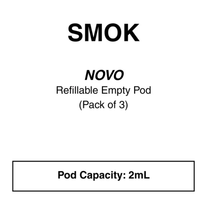 SMOK Novo replacement pods – Pack of 3 - Vapeys Co Nz