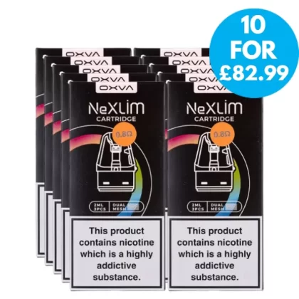Box Of 10 – OXVA Nexlim Replacement Pods XL Multipack - Large; 0.6Ohms, 0.8Ohms