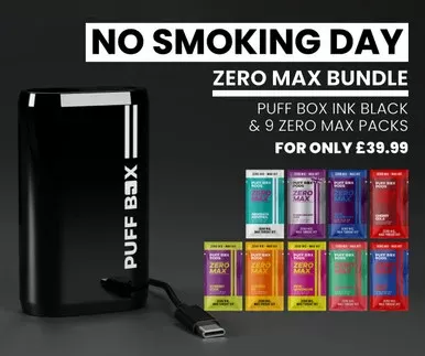 Puff Box Ink Black – No Smoking Day Bundle