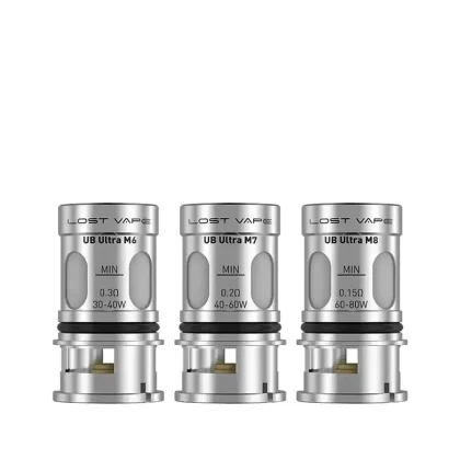 Lost Vape Ultra Boost V4 Replacement Coils - Coil#M6 0.3ohm>M7 0.2ohm>M8 0.15ohm (094AC5)