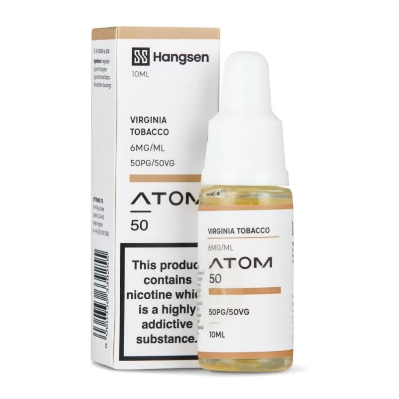 Virginia Tobacco E-Liquid Atom 50 Series by Hangsen (10ml)
